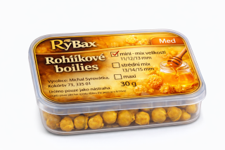 Rybax - Rohlíkové boilies Med Maxi - Velikost 18 mm